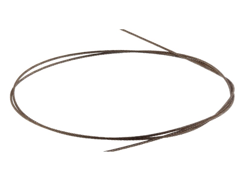 STAINLESS STEEL 49-STRAND WIRE 5M 10KG 22LBS BLACK