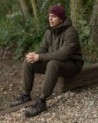 Insulated Hooded Jacket | Dark Olive S
