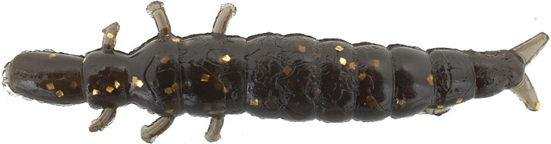 DAPPY CADDISFLY S 804 BROWN GOLD GLITTER - 23 mm (5/pck)