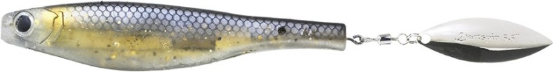 DARTSPIN PRO JIG HEAD 4 1/2 BLACK SHINER - SILVER monté x1