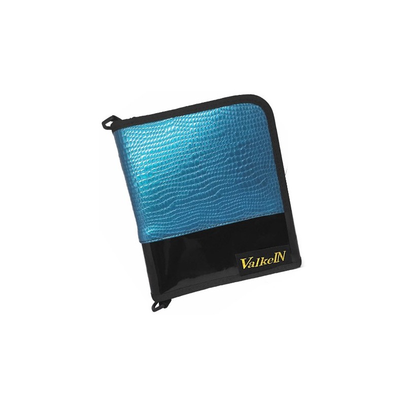 POCHETTE LURE WALLET L RIVER BLUE LEATHER