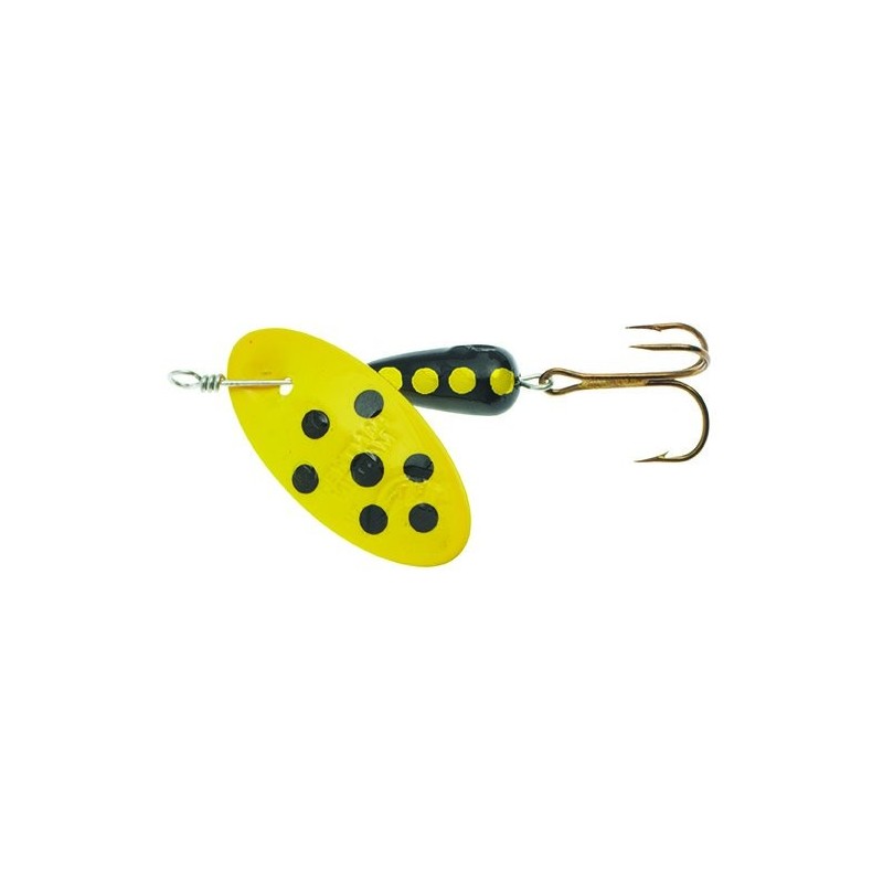 CUILLERE PMSP-YB SPOTTED YELLOW/BLACK 6 (10/pck)