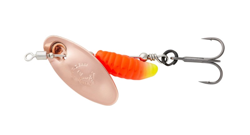 GRUB SPINNERS 1 3.8G S SILVER RED LIME