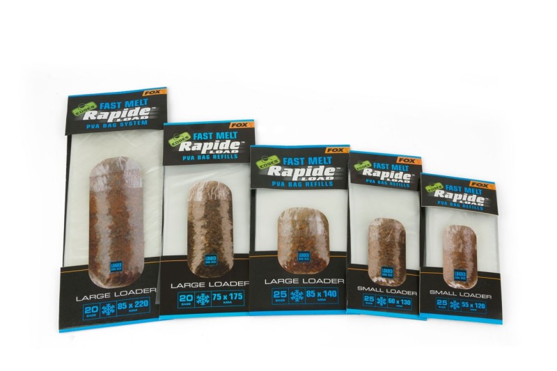 Fox EDGES™ Rapide™ Load PVA Bag Refills Slow Melt Refills 75mm x 175mm Bags - 20 Bags