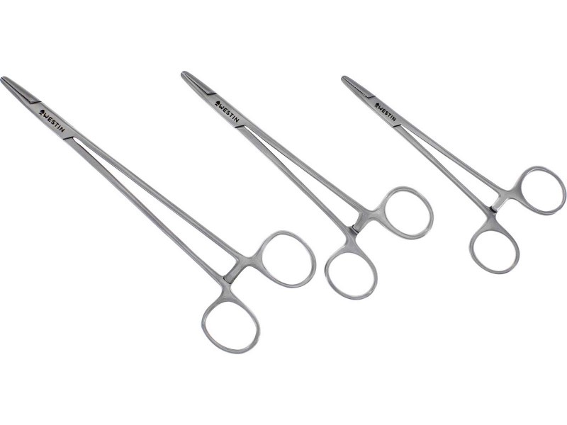FORCEPS STAINLESS STEEL LARGE 16CM SATIN FINISH